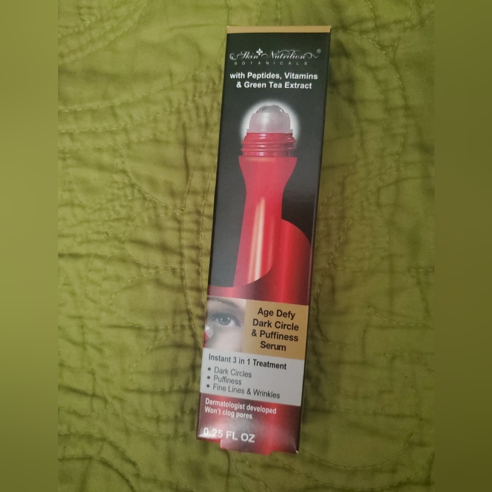Skin Nutrition Botanicals Roller Age Defy Dark Spot Puffiness 0.25 oz BNIB.